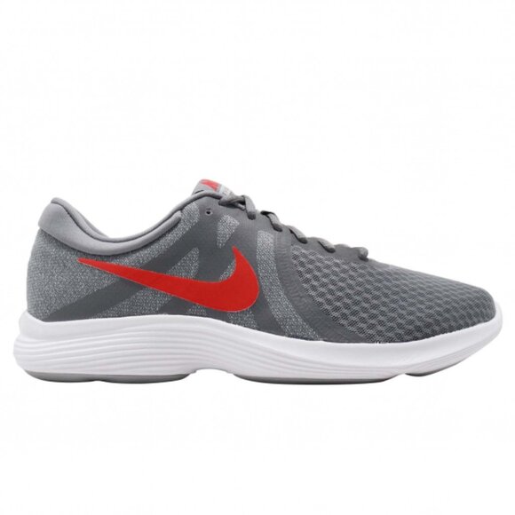 Men's Nike Revolution 4 Cool Grey Habanero Red Shoes size 8.5 - Picture 5 of 6